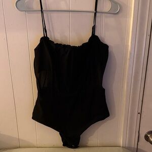 Princess Polly Black Mesh Panel Bodysuit